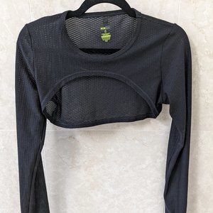 Popflex Active Black Crop Top - Size 6